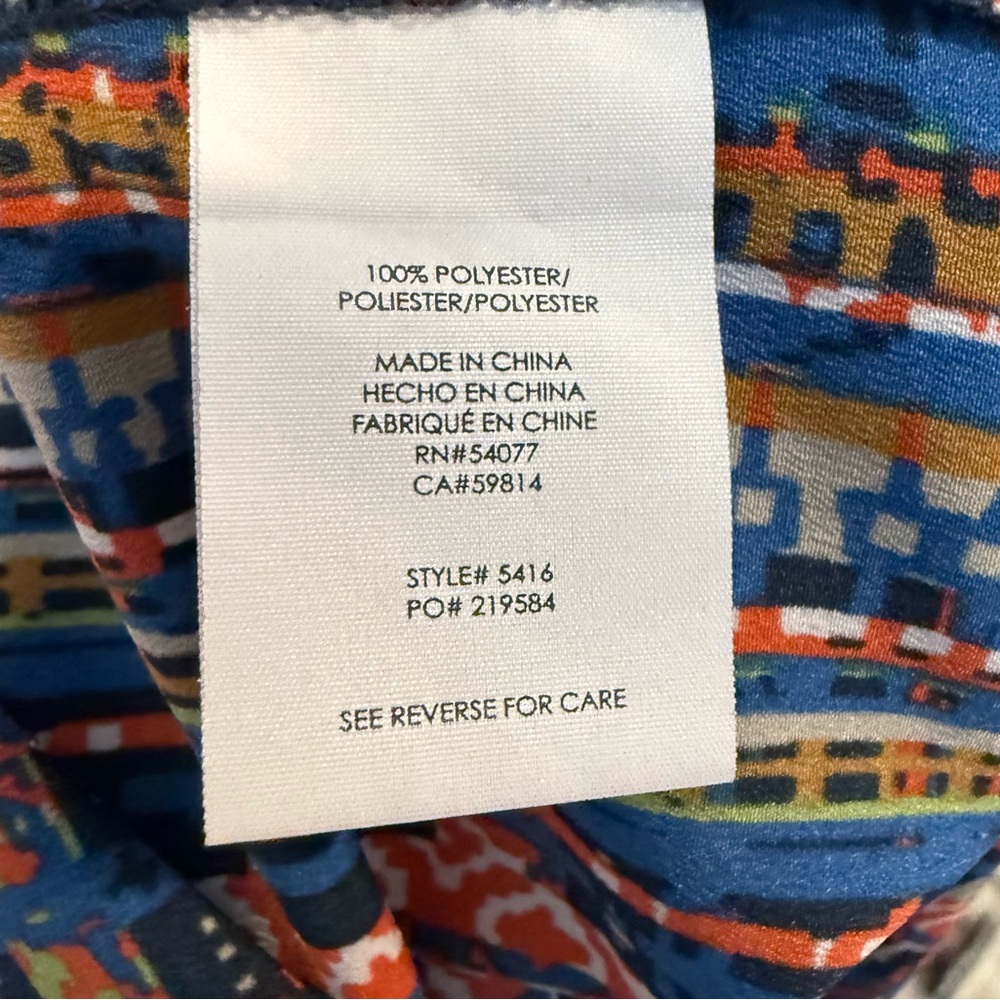 CAbi Multicolor Patterned Women’s Skort Sarong size 14 - Picture 9 of 9